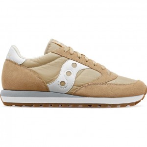 Beige Men's Saucony Jazz Original Sneakers | MALAYSIA-FPJN