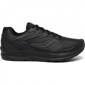 Black Men's Saucony Echelon Walker 3 Walking Shoes | MALAYSIA-PQIH