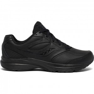 Black Men's Saucony Integrity Walker 3 Wide Running Shoes | MALAYSIA-QMPD