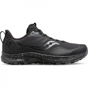 Black Men's Saucony Peregrine ICE+ 3 Running Shoes | MALAYSIA-SXJZ