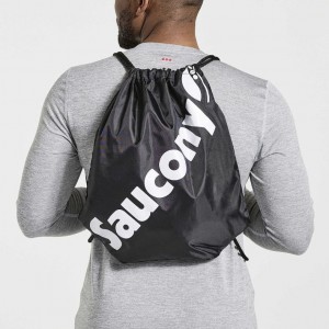 Black Men's Saucony String Bag | MALAYSIA-YGJV