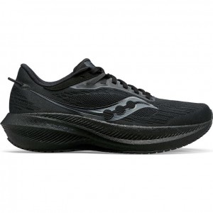 Black Men's Saucony Triumph 21 Running Shoes | MALAYSIA-BVND