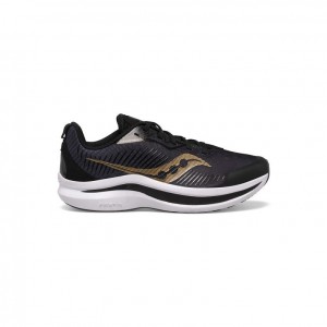 Black / Gold Big Kids' Saucony Endorphin KDZ Sneakers | MALAYSIA-OPBX