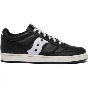 Black / White Men's Saucony Jazz Court Sneakers | MALAYSIA-OSGK