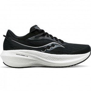 Black / White Women's Saucony Triumph 21 Wide Running Shoes | MALAYSIA-UAIW