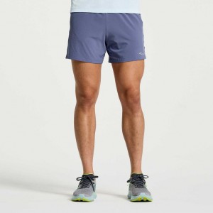 Blue Men's Saucony Outpace 5" Shorts | MALAYSIA-OELM