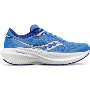 Blue Women's Saucony Triumph 21 Running Shoes | MALAYSIA-MBJF