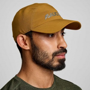 Brown Men's Saucony Outpace Hat | MALAYSIA-SBMF