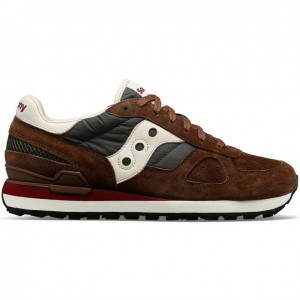 Brown Men's Saucony Shadow Original Premium Sneakers | MALAYSIA-BXDE