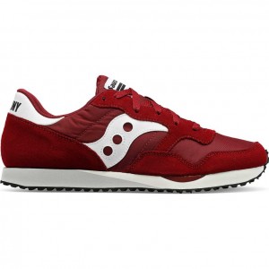 Burgundy Women's Saucony DXN Sneakers | MALAYSIA-XRMK