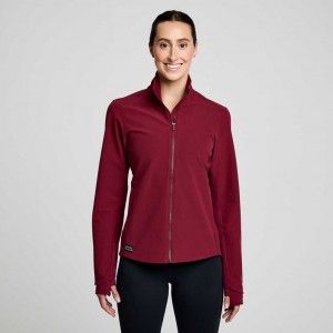 Burgundy Women's Saucony Triumph Jacket | MALAYSIA-PALV