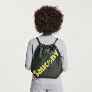 Dark Green Women's Saucony String Bag | MALAYSIA-MQHZ