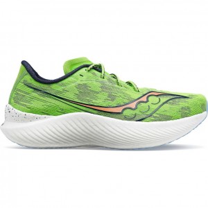 Green Women's Saucony Endorphin Pro 3 Running Shoes | MALAYSIA-NTVO