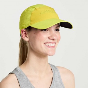 Green Women's Saucony Outpace Hat | MALAYSIA-QPKZ