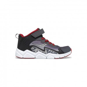 Grey Big Kids' Saucony Flash Mid A/C Sneakers | MALAYSIA-BWXP