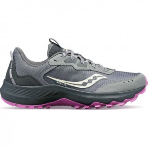 Grey Women's Saucony Aura TR Trail Running Shoes | MALAYSIA-XSZA