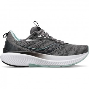 Grey Women's Saucony Echelon 9 Wide Running Shoes | MALAYSIA-KFSN