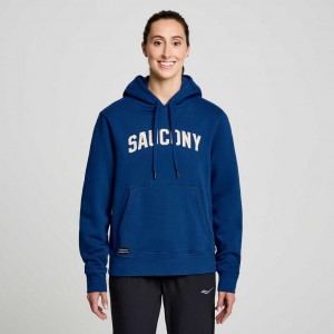 Indigo Women's Saucony Recovery Hoodie | MALAYSIA-FJNG