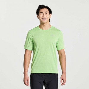 Mint Men's Saucony Stopwatch Short Sleeve T-Shirt | MALAYSIA-JTHG