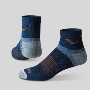 Multicolor Men's Saucony Inferno Merino Wool Blend Quarter 3-Pack Socks | MALAYSIA-YWNU