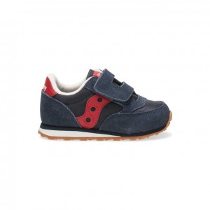 Navy Little Kids' Saucony Baby Jazz Hook & Loop Sneakers | MALAYSIA-AZDU