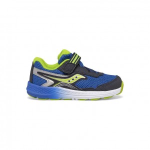 Navy Little Kids' Saucony Ride 10 Jr. Sneakers | MALAYSIA-ZDVX