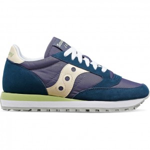 Navy Women's Saucony Jazz Original Sneakers | MALAYSIA-VKPJ