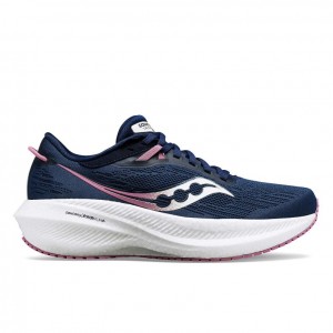 Navy Women's Saucony Triumph 21 Running Shoes | MALAYSIA-BYKT