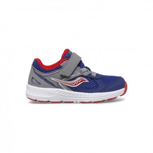 Navy / Grey Little Kids' Saucony Cohesion 14 A/C Jr. Sneakers | MALAYSIA-APUY