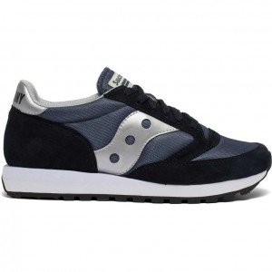 Navy / Silver Men's Saucony Jazz 81 Sneakers | MALAYSIA-YKEM