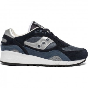 Navy / Silver Men's Saucony Shadow 6000 Sneakers | MALAYSIA-JYUC