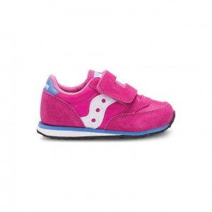 Pink Big Kids' Saucony Jazz Hook & Loop Sneakers | MALAYSIA-AHYP