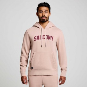 Pink Men's Saucony Recovery Hoodie | MALAYSIA-PGWB