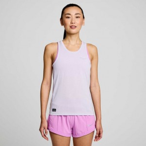 Purple Women's Saucony Stopwatch Singlet | MALAYSIA-SRPG