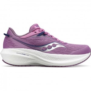 Purple Women's Saucony Triumph 21 Running Shoes | MALAYSIA-GFWD