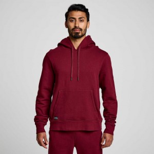 Red Men's Saucony Recovery Hoodie | MALAYSIA-CYDG