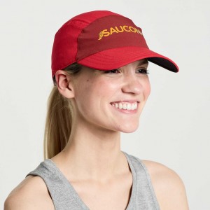 Red Women's Saucony Outpace Hat | MALAYSIA-LMET