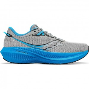 Silver / Blue Men's Saucony Triumph 21 Running Shoes | MALAYSIA-RFUM