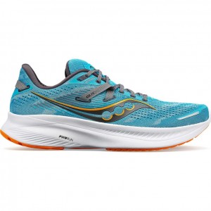 Turquoise Men's Saucony Guide 16 Running Shoes | MALAYSIA-SCEQ