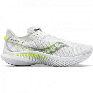 White Men's Saucony Kinvara 14 Running Shoes | MALAYSIA-CNBI