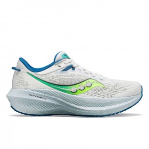 White Women's Saucony Triumph 21 Running Shoes | MALAYSIA-PDON