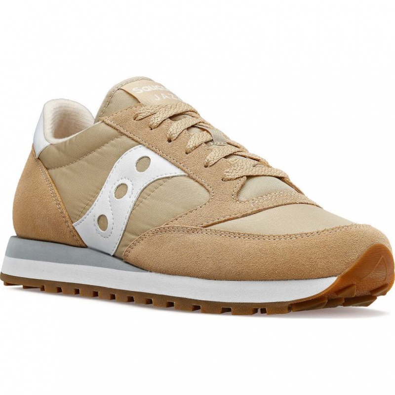 Beige Men's Saucony Jazz Original Sneakers | MALAYSIA-FPJN