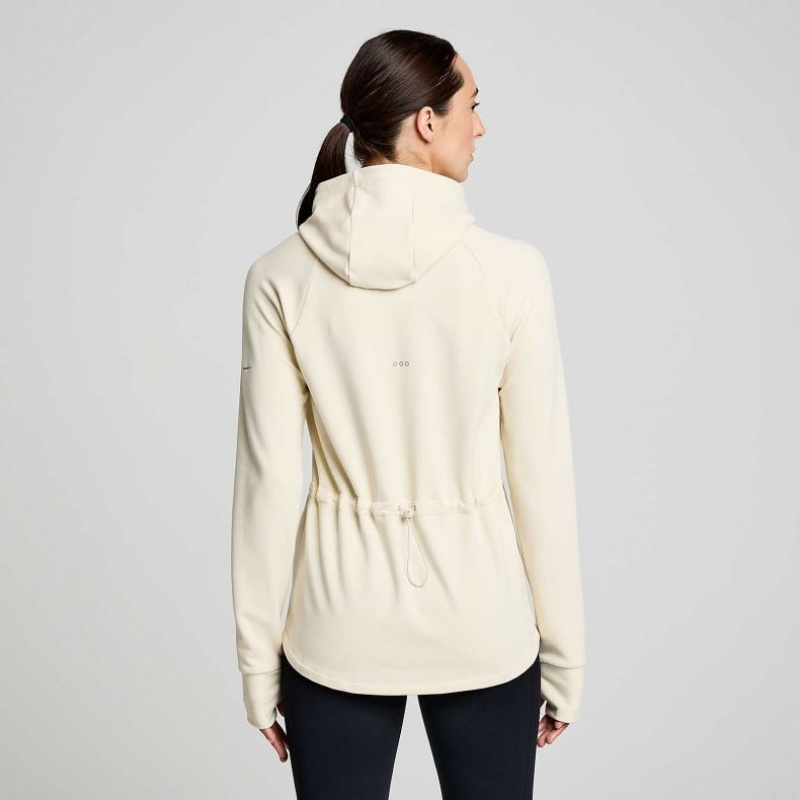 Beige Women's Saucony Triumph Tunic Hoodie | MALAYSIA-ONMB