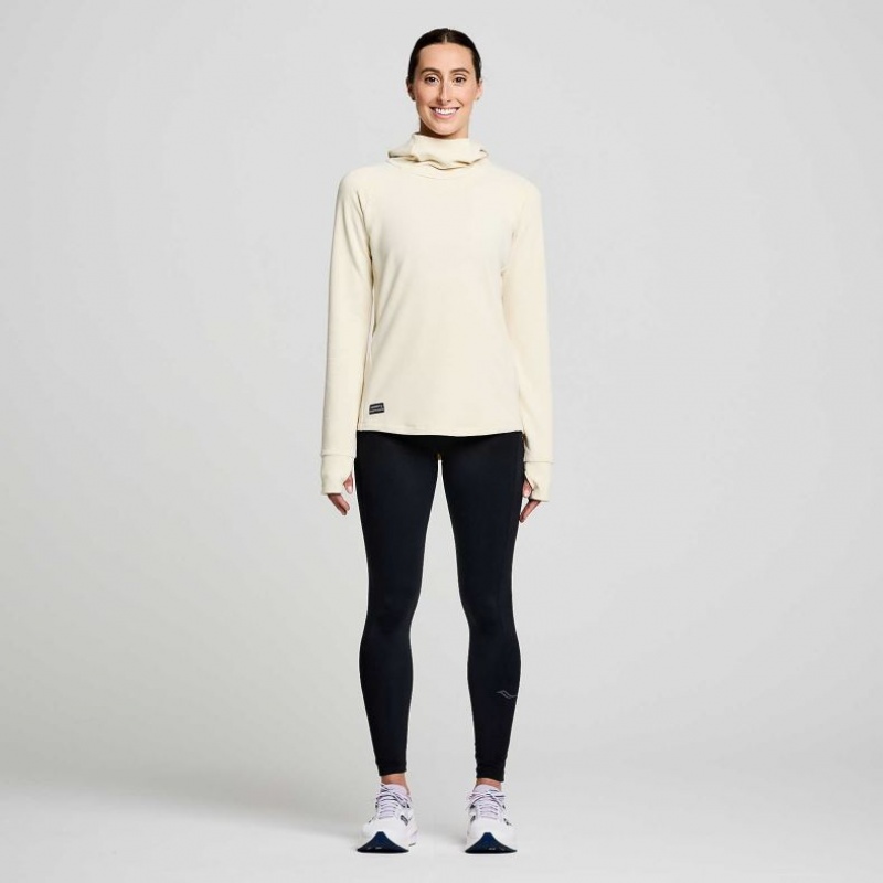 Beige Women's Saucony Triumph Tunic Hoodie | MALAYSIA-ONMB