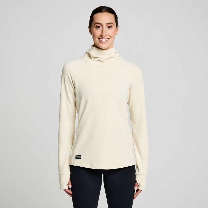 Beige Women\'s Saucony Triumph Tunic Hoodie | MALAYSIA-ONMB