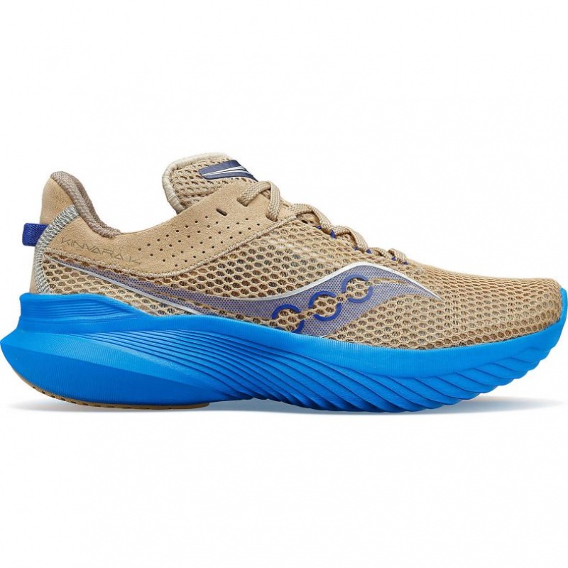 Beige / Blue Women\'s Saucony Kinvara 14 Running Shoes | MALAYSIA-ZQHD