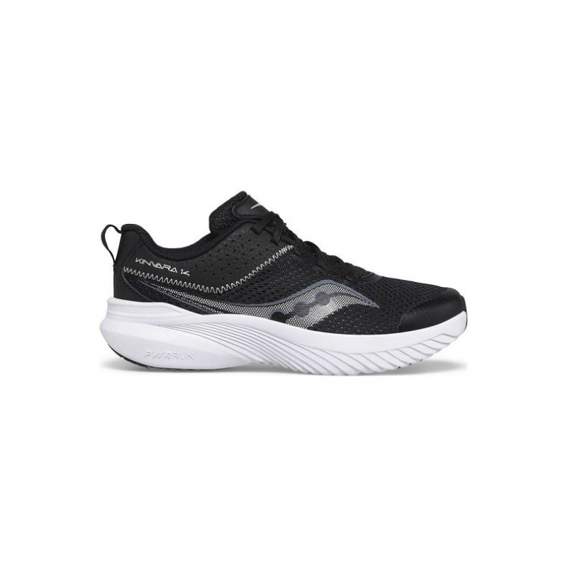 Black Big Kids\' Saucony Kinvara 14 Sneakers | MALAYSIA-JGQA