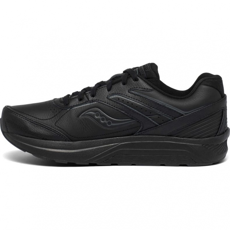 Black Men's Saucony Echelon Walker 3 Extra Wide Running Shoes | MALAYSIA-JCZW