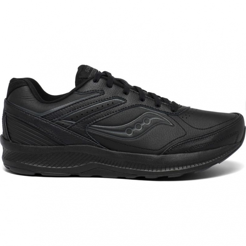 Black Men\'s Saucony Echelon Walker 3 Extra Wide Running Shoes | MALAYSIA-JCZW