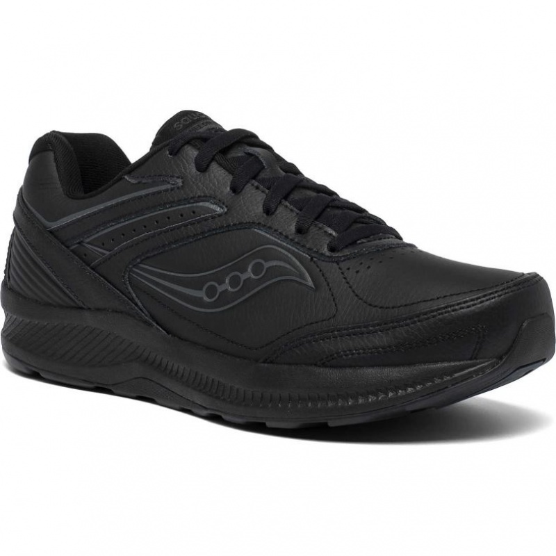 Black Men's Saucony Echelon Walker 3 Walking Shoes | MALAYSIA-PQIH